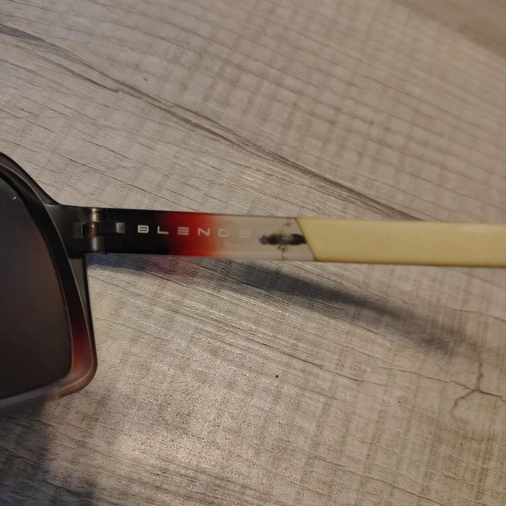 Blenders Eyewear Kingdom Polarized Shield Sunglasses Black Red Orange Mirror